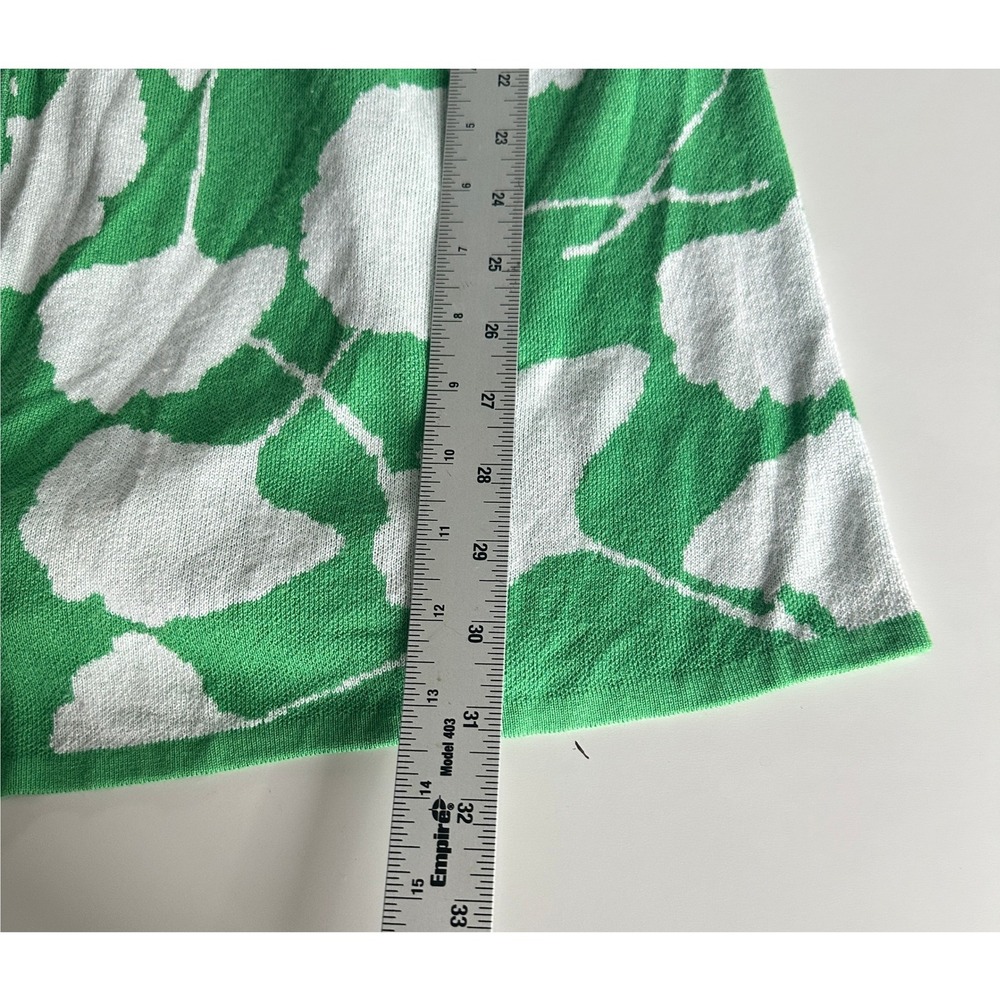 DVF x Target Ginkgo Leaf Print Wrap Dress Green White Casual XS Bohemian - Picture 10 of 10